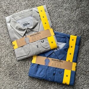 NWT Eddie Bauer Men's Gray and Blue Shirts